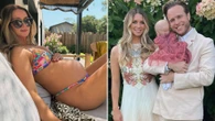 Olly Murs’ pregnant wife Amelia shows off growing bump in a bikini
