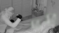 Mum's horror at seeing CCTV of perv burglar leering at her as she slept