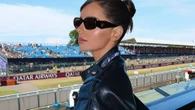 Maura Higgins looks stylish in leather dress as she attends British Grand Prix
