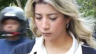 Shock moment TV reporter screams during mugging before going live on air