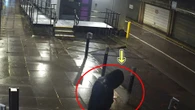 Moment dad who murdered newborn in hospital smokes cig as docs fought to save tot