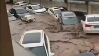 Horror moment floods swamp China turning roads into rapids with 38 killed