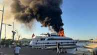 Luxury £80m Brit superyacht bursts into flames in exclusive hols resort