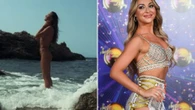 Strictly's Luba Mushtuk strips topless and poses in thong bikini on holiday