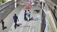 Terrifying moment pet LION leaps out of garden and mauls passerby woman