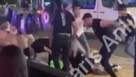 Shock moment Brits are beaten & kicked by Turkish bouncers in row over bill