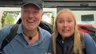 Shopper stunned as soap star and daughter beg him for a lift while filming show