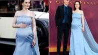 Michelle Dockery reveals she’s expecting first child at Downton Abbey premiere 