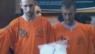 Brit 'drug smugglers' facing DEATH penalty in Bali paraded in orange jumpsuits