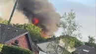 Huge blaze breaks out at church as dozens of homes are evacuated