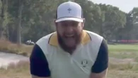 Awkward moment Tyrrell Hatton farts during golf shot before he loses cool