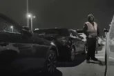 Shock moment airport worker WEES on driver’s Range Rover in long-stay carpark