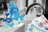 Map reveals exact areas struggling customers can get up to £287 water bill