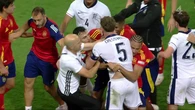 Chaos as England's U21 Euros quarter-final win over Spain ends in mass brawl