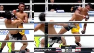 Astonishing SIMULTANEOUS KNOCKDOWN sees kickboxers likened to Dragonball Z