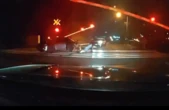 Cops pull driver from car just SECONDS before its obliterated by train