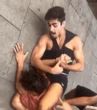 Moment 'thief' is taken down & put in 'lion killer' chokehold by tourists