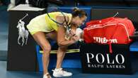 Tennis star mangles racquet in fit of rage during Australian Open final