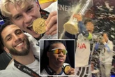 Inside Spurs' wild dressing room celebrations as stars down beer and eat pizza