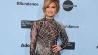 Jennifer Lopez stuns in spiderweb dress as she debuts new movie