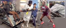 Michail Antonio shares clip of himself learning to walk again after crash