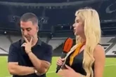 Awkward moment married boss avoids eye contact with glam reporter