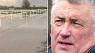 Paul Nicholls' gallops 'literally underwater' after 'biblical' rain causes chaos