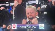 Newcastle fan, 9, caught skipping school to watch game - after being shown on TV