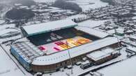 Former Premier League stadium looks unrecognisable under heavy blanket of snow