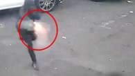 Moment hooded gunman hell-bent on revenge opens fire on rival in car park