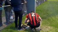 Away fans troll footballer after he saves side's cup run by fixing floodlight