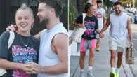 'Totally in love' Chris Hughes can't keep his hands off girlfriend JoJo Siwa