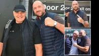 Tyson Fury jets back to UK with dad John after watching Tommy's boxing return