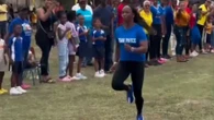 Olympic legend and third fastest woman all time demolishes parents at sports day