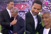 Rio Ferdinand interrupts foreign CL final broadcast for selfie with Brazil icon
