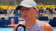 Interviewer says 'it's probably me spitting on you' as star comments on weather