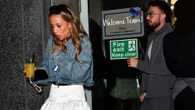 Sam Thompson, 32, leaves Soccer Aid afterparty with sports presenter, 23