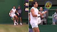 Moment Wimbledon ball kid clattered by tennis star as row erupts with umpire