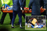 Birmingham's Jay Stansfield stretchered off in worrying scenes during cup tie