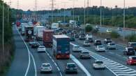 Major motorway closed after lorry and two cars crash during morning rush hour