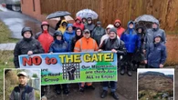 Village row EXPLODES as neighbour hits back over giant metal gate blocking off path
