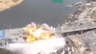 Moment Ukraine obliterates key Russian bridge in blow to Putin's war supply lines