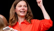 Lady Victoria Starmer beams in delight as she backs a winner at Ascot
