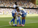 Gruda fights back tears after doubling as Seagulls push for Europe