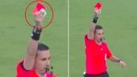 Club World Cup referee pulls odd second item out of pocket while giving red card