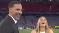 Laura Woods drops F-bomb on Ferdinand in unseen Champions League footage