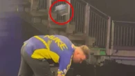 Luke Littler narrowly avoids being hit by object thrown onto O2 stage