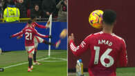 Hat-trick hero Amad FORGETS to take match ball - but Man Utd fans bail him out