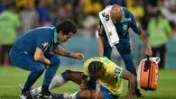 Worrying moment Joao Pedro vomits on pitch after colliding with own team-mate
