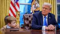 Musk’s cheeky son steals show as he picks nose & squirms in Oval Office with Don